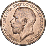 1921 Penny - George V British Bronze Coin - Superb