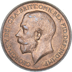 1921 Penny - George V British Bronze Coin - Superb