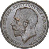 1922 Penny - George V British Bronze Coin - Very Nice