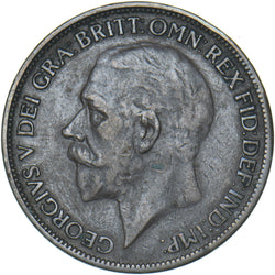 1926 Penny (Modified Effigy) - George V British Bronze Coin - Nice