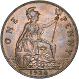 1928 Penny - George V British Bronze Coin - Superb