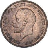 1930 Penny - George V British Bronze Coin - Very Nice