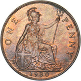 1930 Penny - George V British Bronze Coin - Superb