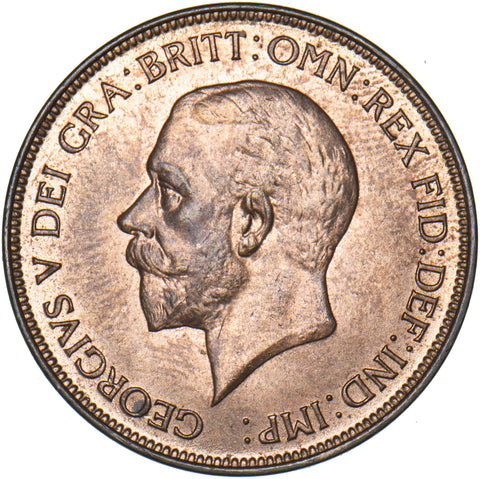 1931 Penny - George V British Bronze Coin - Superb