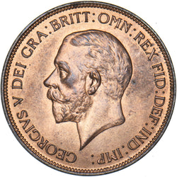 1935 Penny - George V British Bronze Coin - Superb