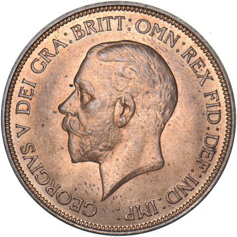 1936 Penny - George V British Bronze Coin - Superb