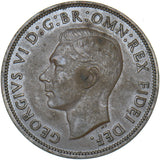 1950 Penny - George VI British Bronze Coin - Nice