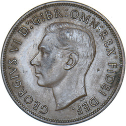 1950 Penny - George VI British Bronze Coin - Nice