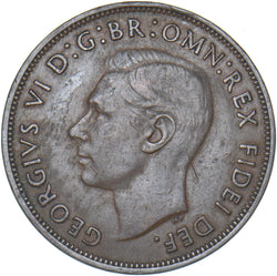 1950 Penny - George VI British Bronze Coin - Nice