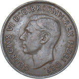 1950 Penny - George VI British Bronze Coin - Nice