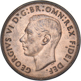 1950 Penny - George VI British Bronze Coin