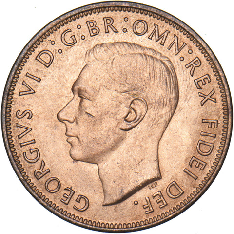 1951 Penny - George VI British Bronze Coin - Superb