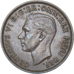 1951 Penny - George VI British Bronze Coin - Nice