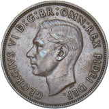 1951 Penny - George VI British Bronze Coin - Nice