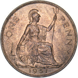 1951 Penny - George VI British Bronze Coin - Superb