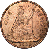 1953 Penny - Elizabeth II British Bronze Coin - Superb