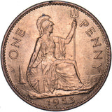 1953 Penny - Elizabeth II British Bronze Coin - Superb
