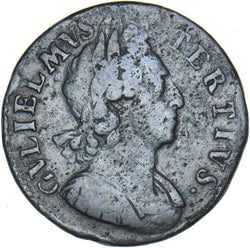 1699 Halfpenny (Unbarred A’s) - William III British Copper Coin