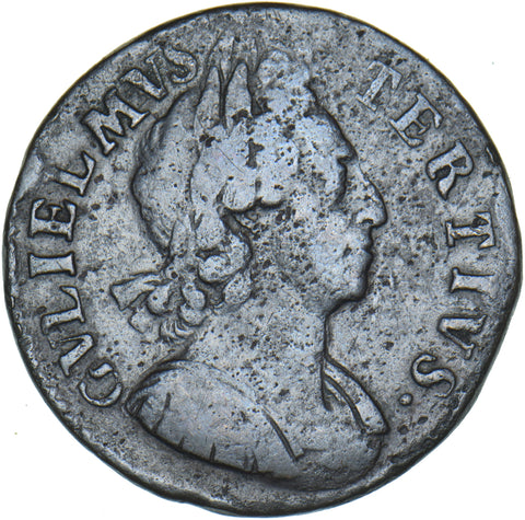 1699 Halfpenny (Unbarred A’s) - William III British Copper Coin