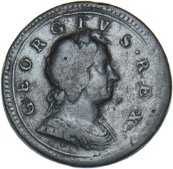 1724 Halfpenny - George I British Copper Coin