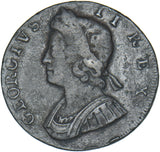 1731 Halfpenny - George II British Copper Coin