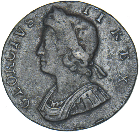 1731 Halfpenny - George II British Copper Coin