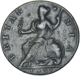 1731 Halfpenny - George II British Copper Coin