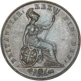 1826 Halfpenny - George IV British Copper Coin - Very Nice