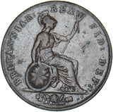 1827 Halfpenny - George IV British Copper Coin