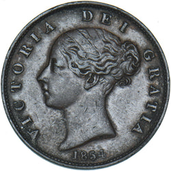 1854 Halfpenny - Victoria British Copper Coin