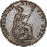 1855 Halfpenny - Victoria British Copper Coin - Nice