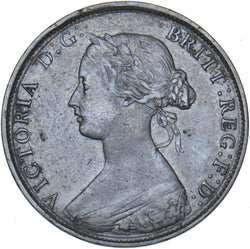 1862 Halfpenny - Victoria British Bronze Coin - Nice