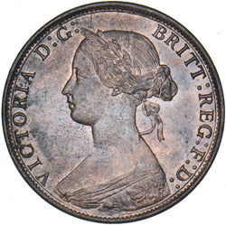 1868 Halfpenny - Victoria British Bronze Coin - Superb