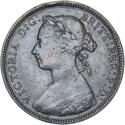 1885 Halfpenny - Victoria British Bronze Coin - Nice