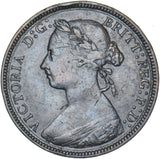 1885 Halfpenny - Victoria British Bronze Coin - Nice