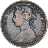 1889 Halfpenny - Victoria British Bronze Coin - Nice