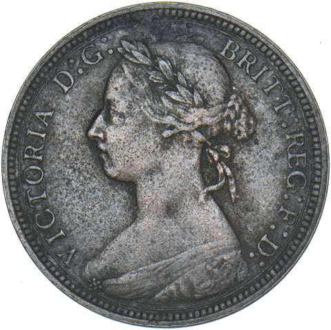 1889 Halfpenny - Victoria British Bronze Coin