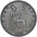 1891 Halfpenny - Victoria British Bronze Coin - Nice