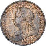 1900 Halfpenny - Victoria British Bronze Coin - Very Nice