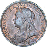 1901 Halfpenny - Victoria British Bronze Coin - Superb