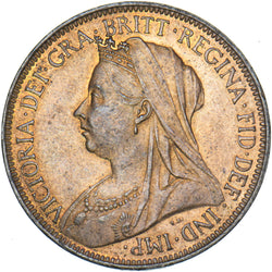 1901 Halfpenny - Victoria British Bronze Coin - Superb