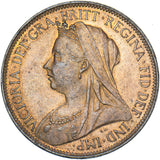 1901 Halfpenny - Victoria British Bronze Coin - Superb