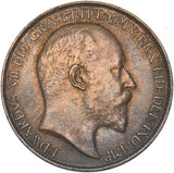 1902 Halfpenny - Edward VII British Bronze Coin - Very Nice