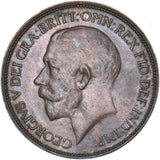1921 Halfpenny - George V British Bronze Coin - Very Nice