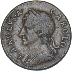 1672 Farthing - Charles II British Copper Coin - Nice