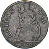 1672 Farthing - Charles II British Copper Coin - Nice