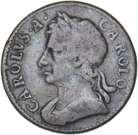 1672 Farthing - Charles II British Copper Coin