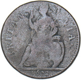 1672 Farthing - Charles II British Copper Coin
