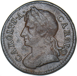 1673 Farthing - Charles II British Copper Coin - Nice