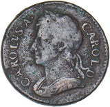 1674 Farthing - Charles II British Copper Coin